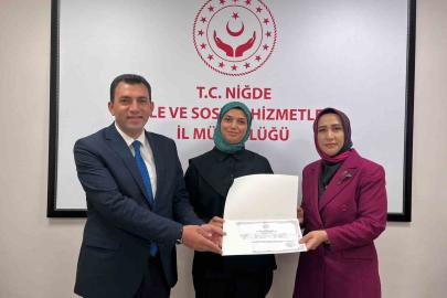 Niğde’de Türk İşaret Dili Kursunu tamamlayanlara sertifikaları verildi