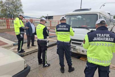 Öğrencilerin güvenli ulaşımı için servis araçları mercek altına alındı