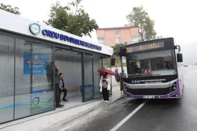 Ordu Şehir Hastanesi'ne modern durak konforu