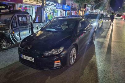 Polise mukavemet gösteren araç sürücüsü gözaltına alındı