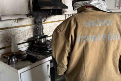 Reyhanlı’da evin mutfağında yangın çıktı