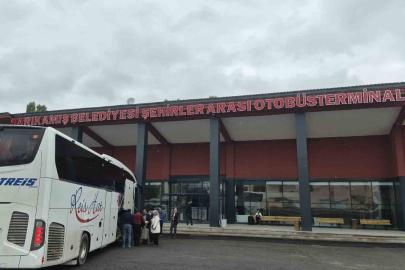 Sarıkamış şehirlerarası otobüs terminali hizmete girdi