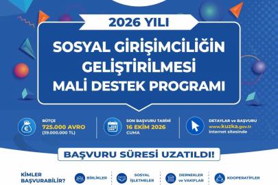 SOSGİP Mali Destek Programı için son başvuru tarihi uzatıldı
