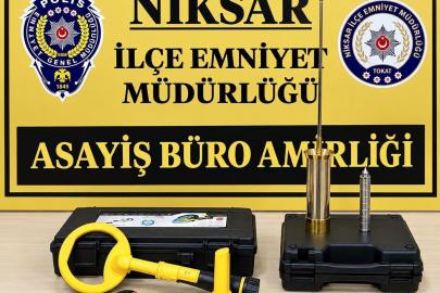 Tokat’ta kaçak defineciler suçüstü yakalandı