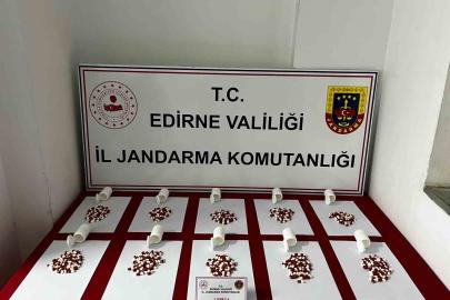 Uzunköprü’de 568 adet hap ele geçirildi