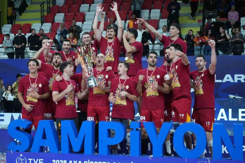 Voleybolda Şampiyonlar Kupası’nı kazanan Galatasaray, 7 yıl sonra kupa sevinci yaşadı