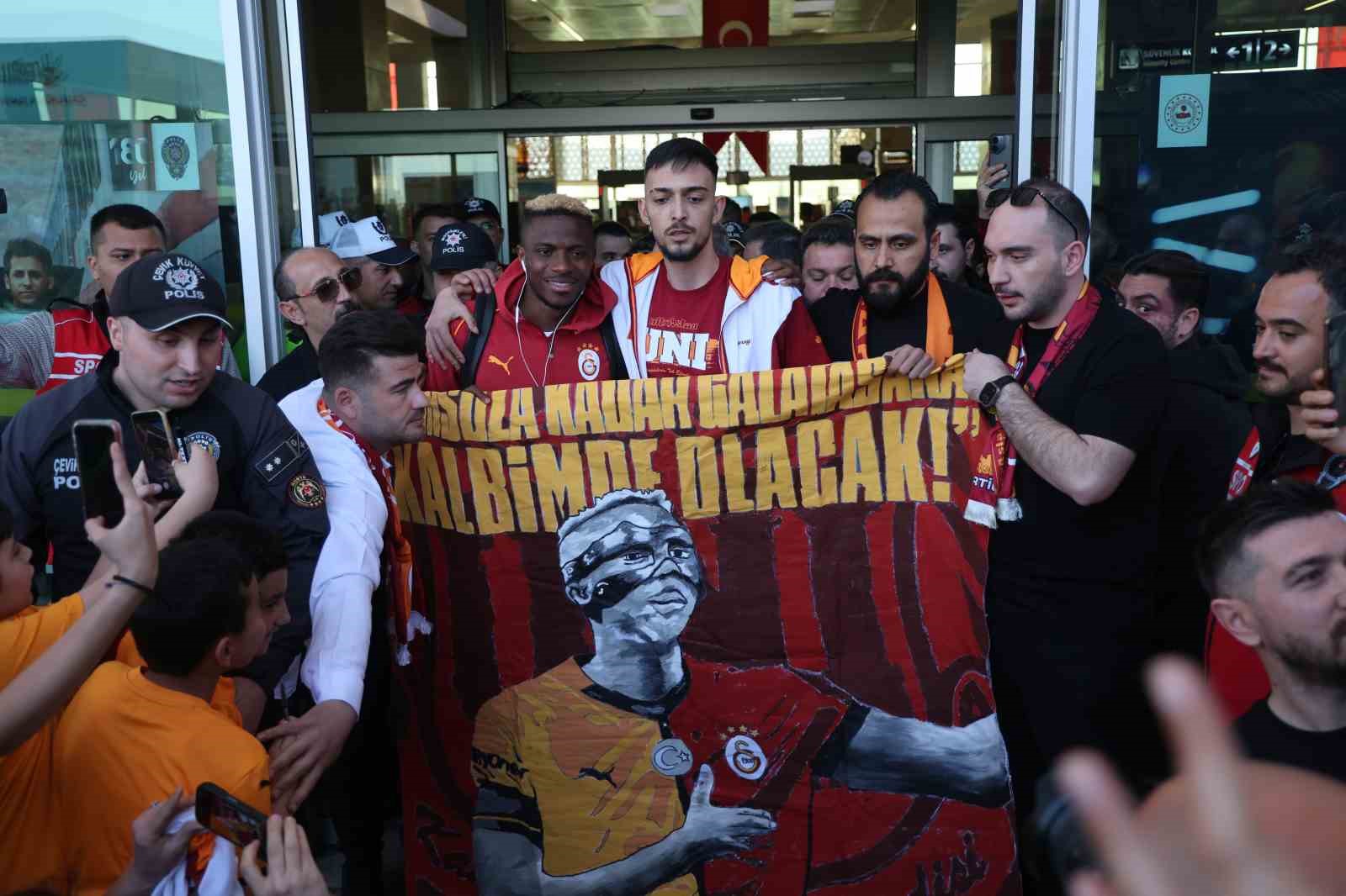 Galatasaray kafilesi Konya’ya geldi