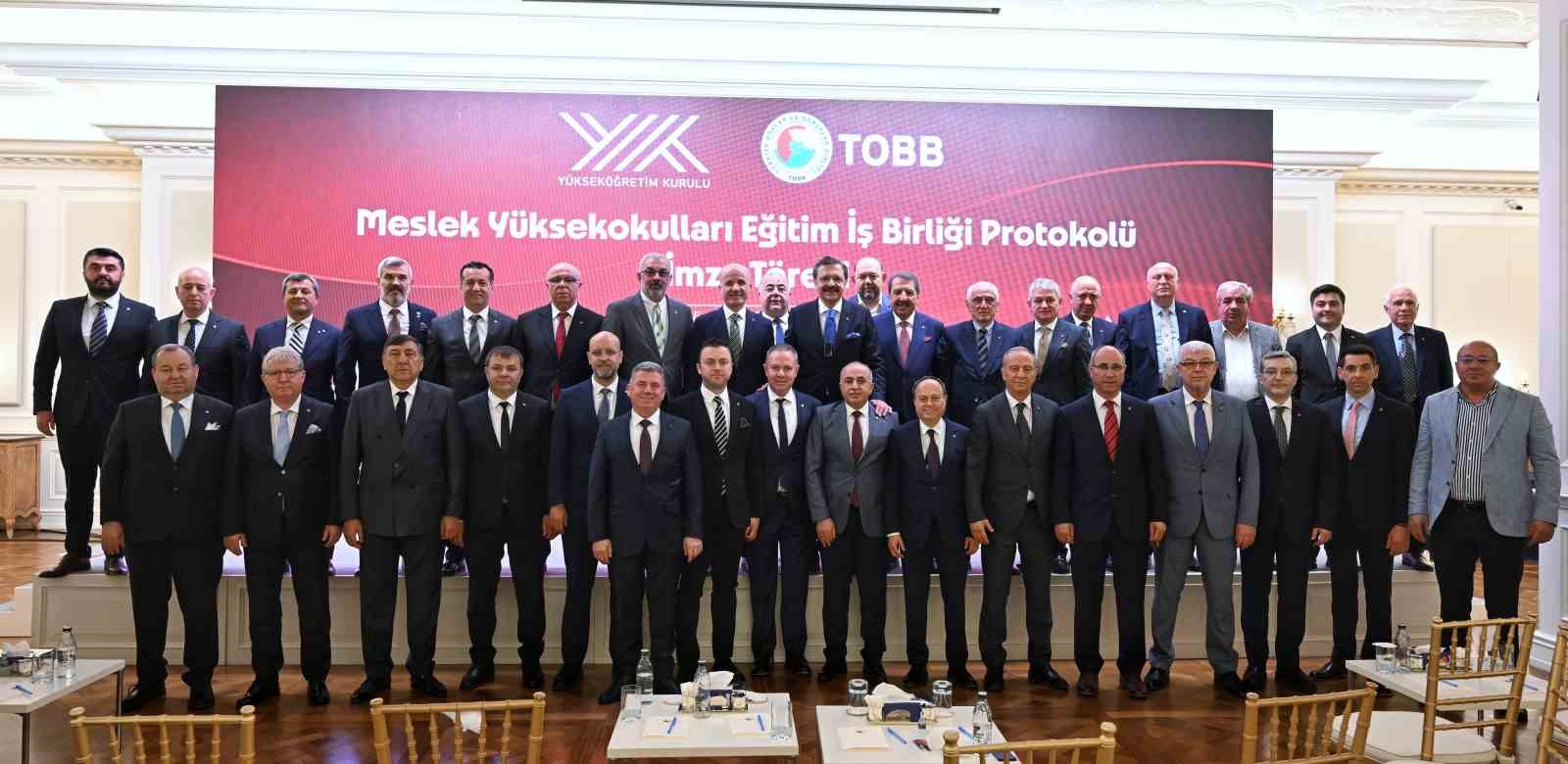 Mesleki eğitimi güçlendirmek için TOBB ve YÖK’ten iş birliği