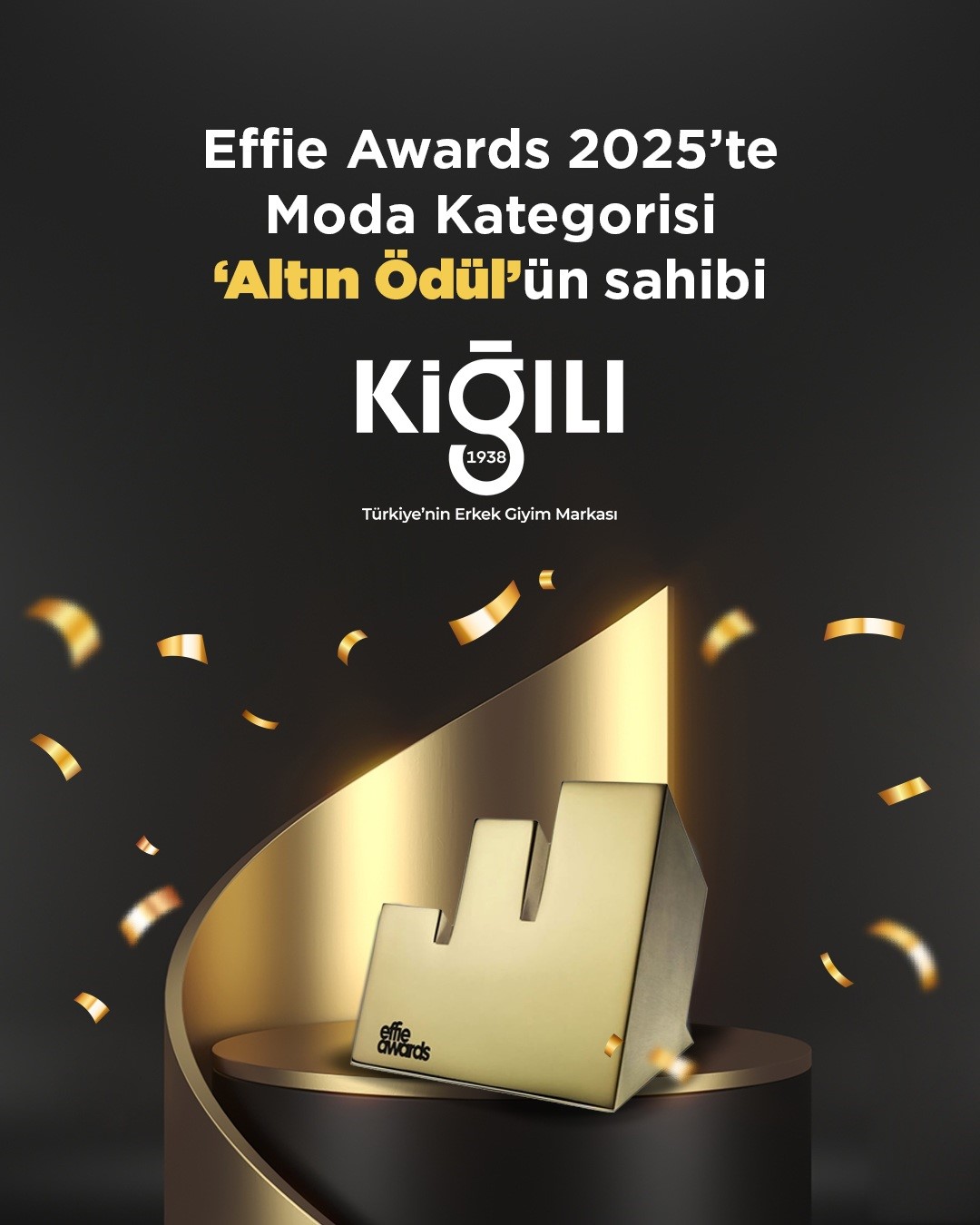 Kiğılı, Effie Awards Türkiye 2025’te Altın Effie ödülünü aldı