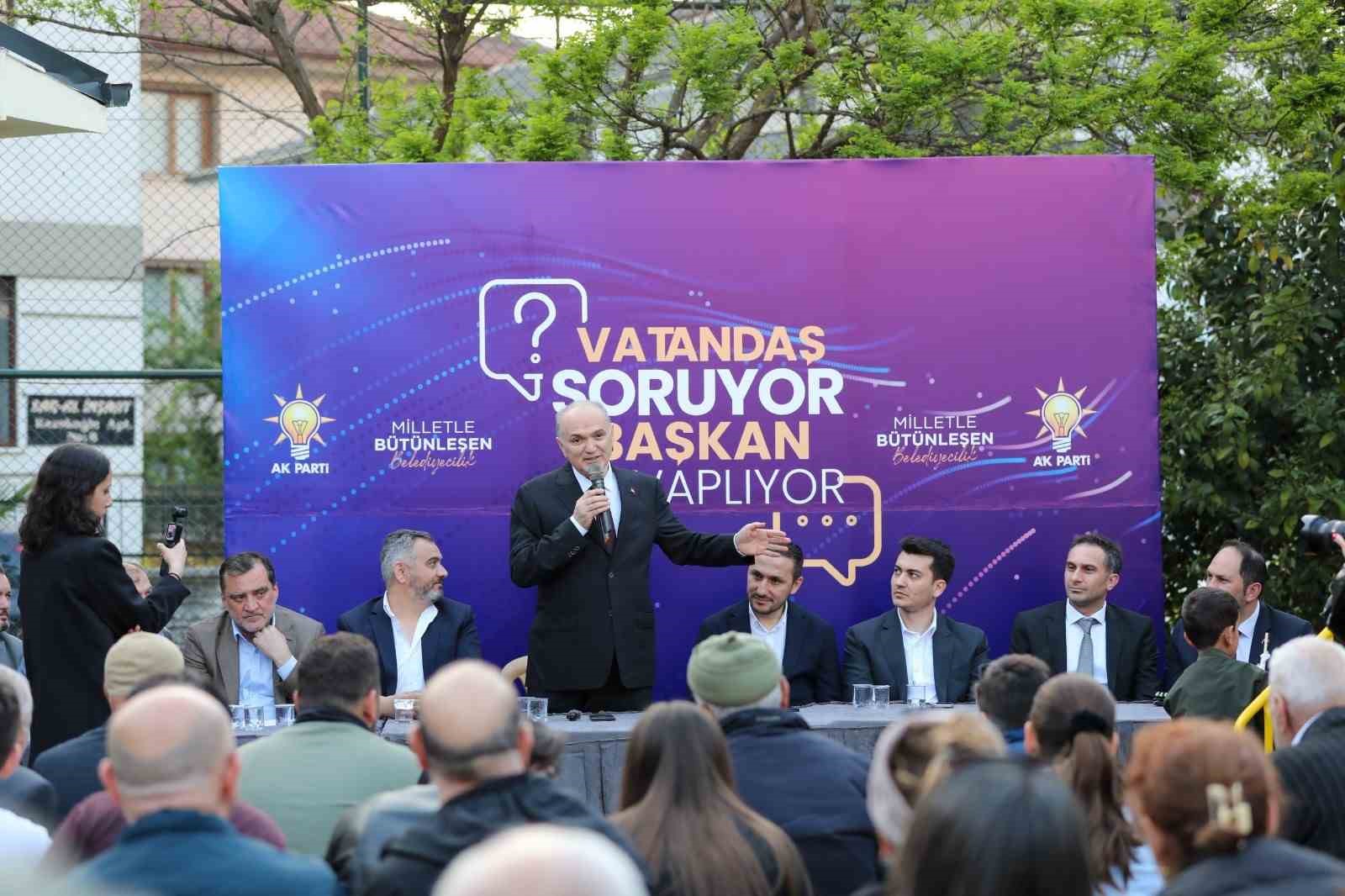 Başkan Faruk Özlü vatandaşla bir araya geldi
