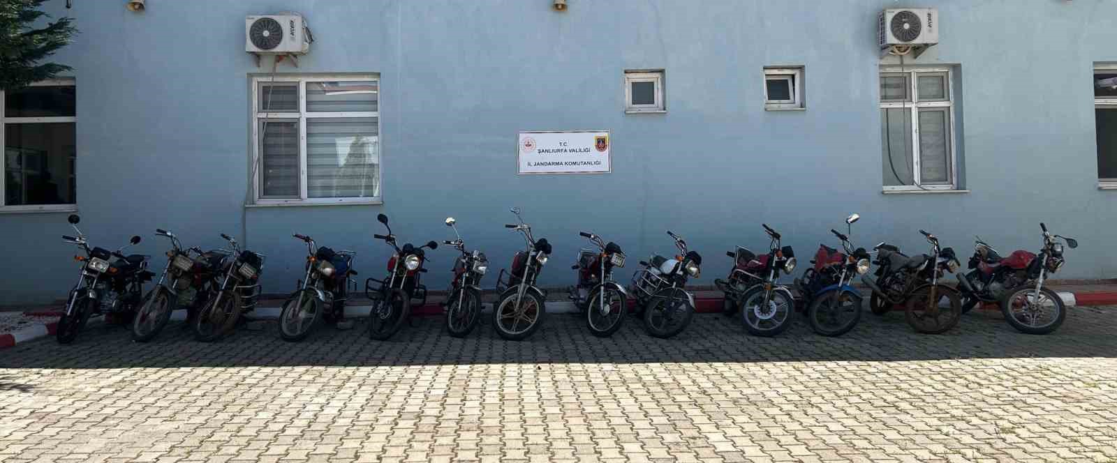 Şanlıurfa’da motosiklet hırsızlarına operasyon: 14 gözaltı