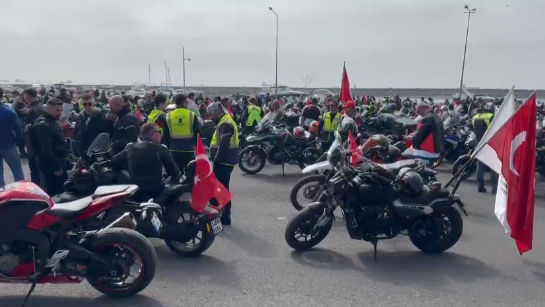 Tekirdağ’da 500 motosikletli, turizm rotasında doğayla buluştu
