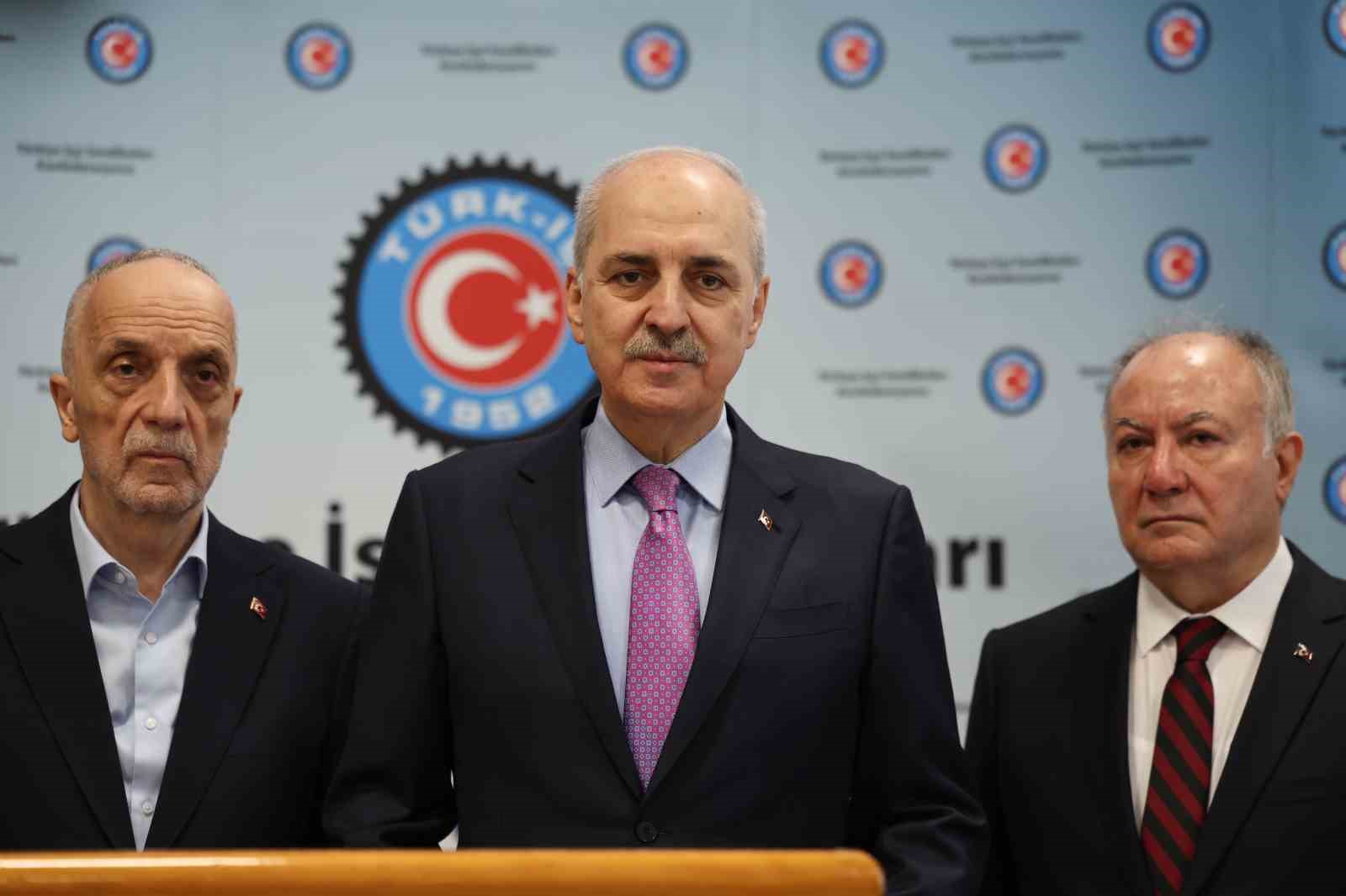 TBMM Başkanı Kurtulmuş, TÜRK-İŞ’i ziyaret etti