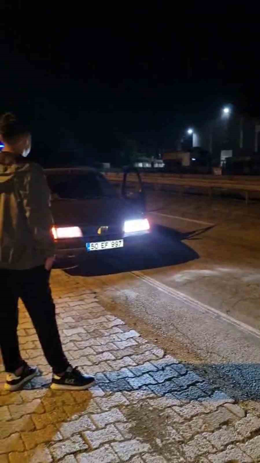 Farının biri yanmayan sürücüye ceza