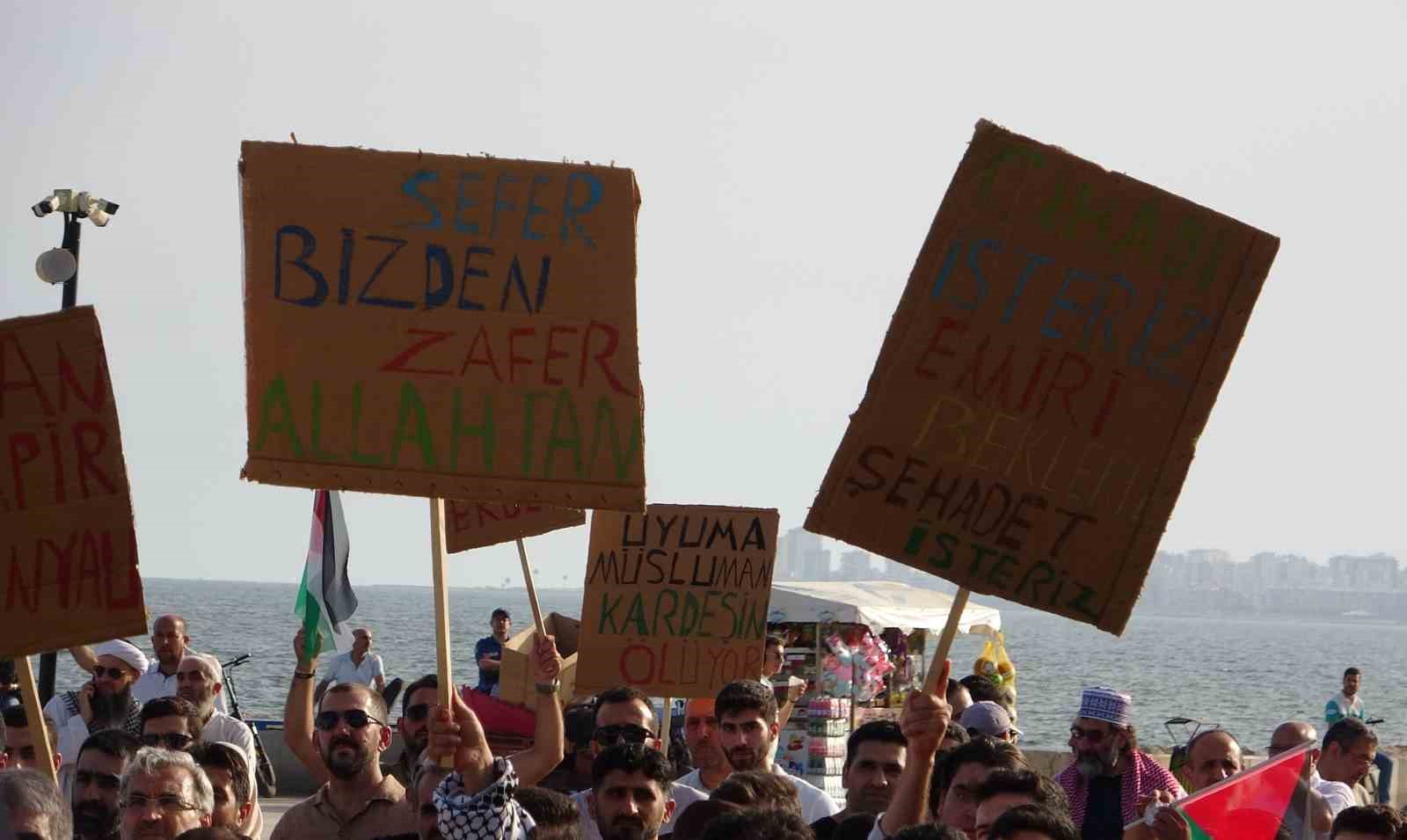 Mersin’de ‘Büyük Gazze Mitingi’ düzenlendi