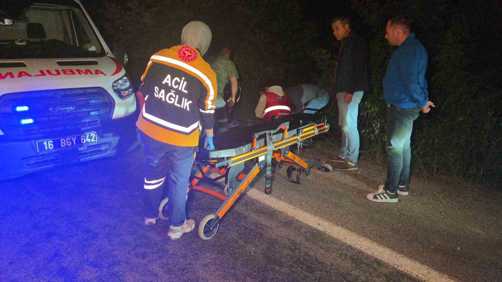 Motosiklet ile otomobil çarpıştı: 1 yaralı