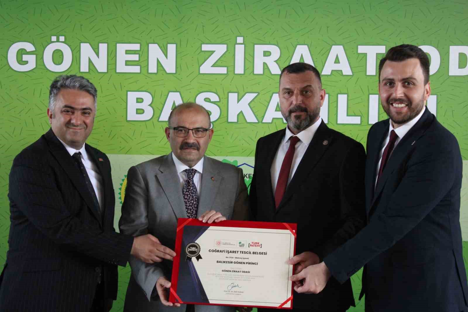 Gönen Baldo Pirinci artık tescilli