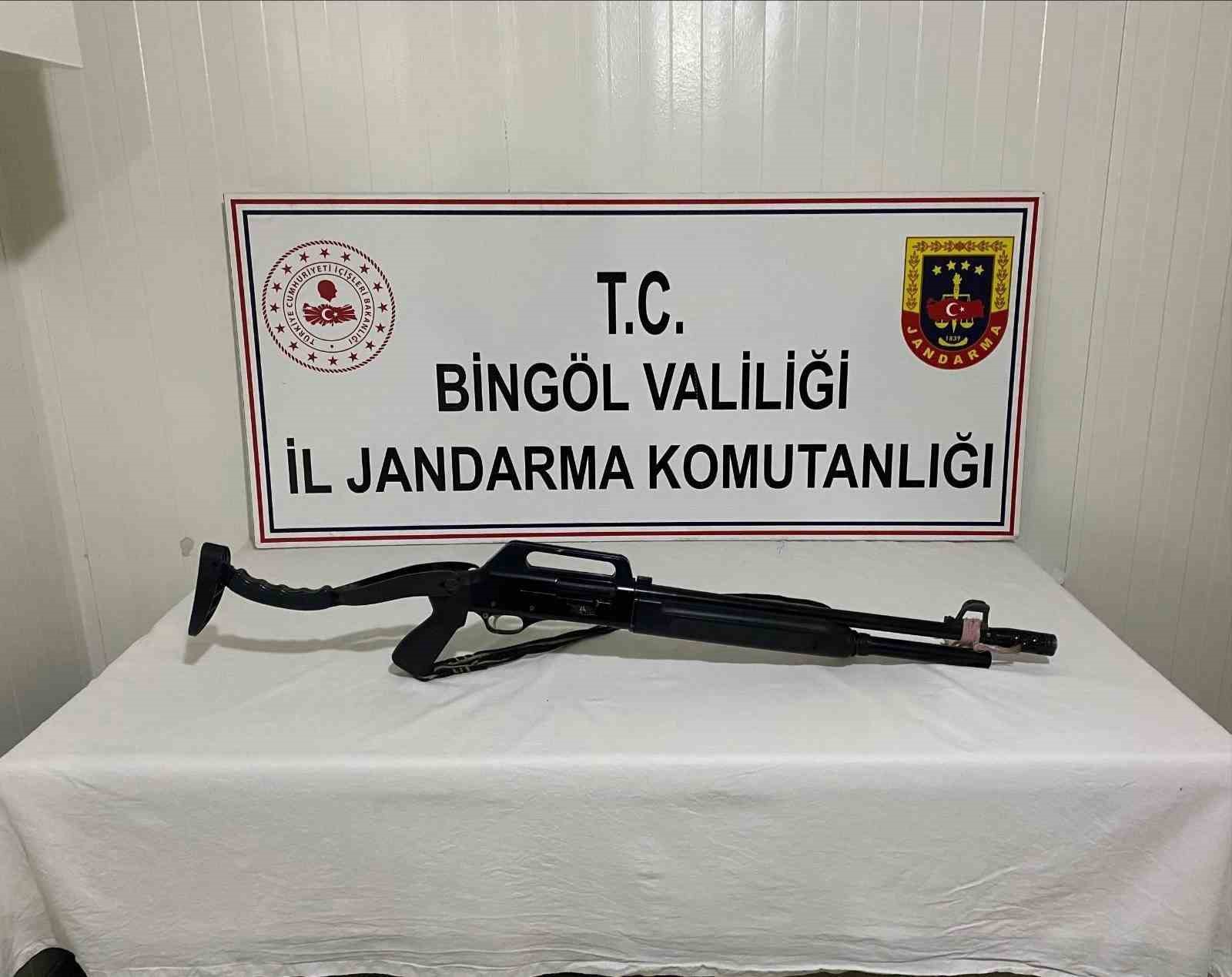 Bingöl’de ruhsatsız silah operasyonu
