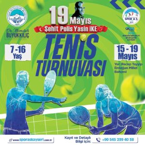 Spor A.Ş.’den 19 Mayıs’a özel tenis turnuvası