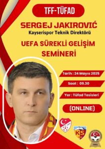 TÜFAD’dan Jakirovic’e vefa