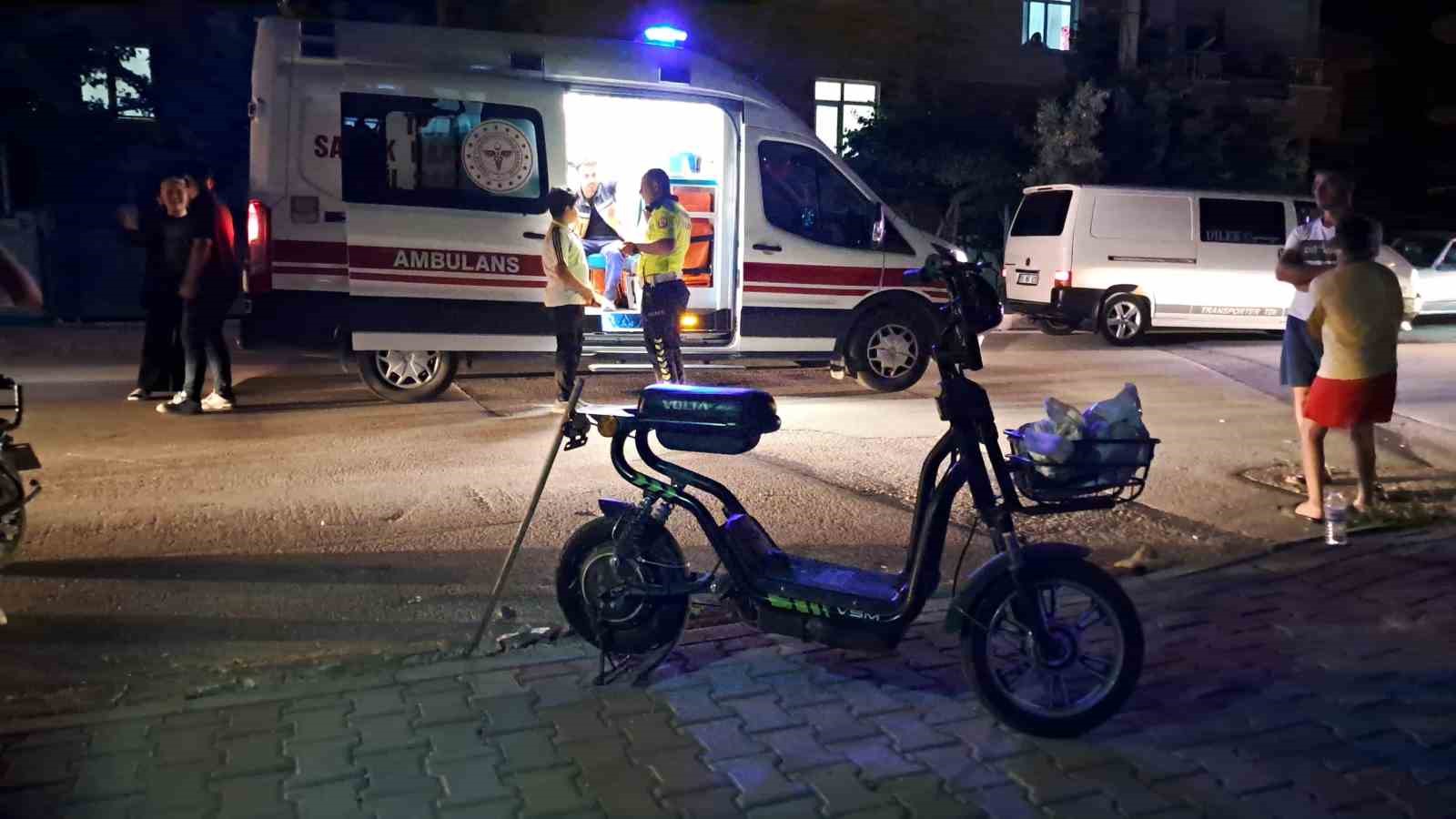 Karaman’da elektrikli bisiklet kazası: 1 yaralı