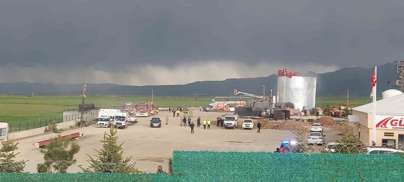 Erzurum’da Güven Asfalt tesislerinde patlama