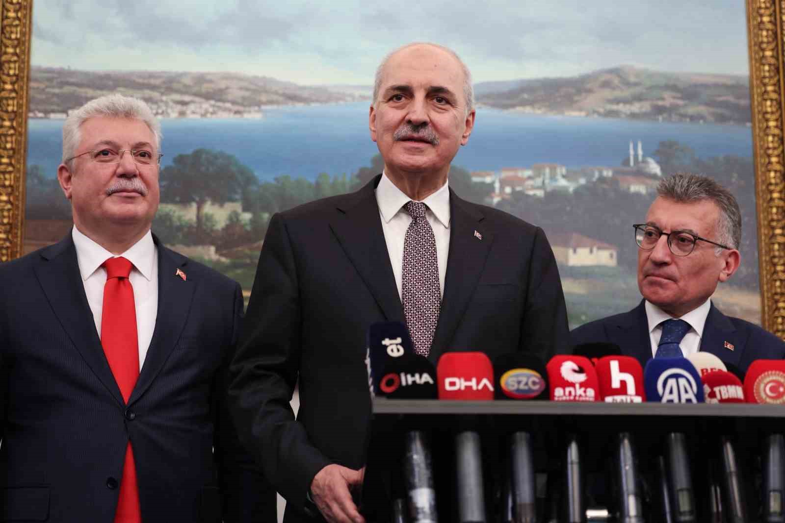TBMM Başkanı Kurtulmuş’tan AK Parti Meclis Grubu’na ziyaret