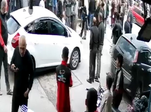 Kilis’te motosiklet sürücüsünün ağır yaralandığı kaza kamerada