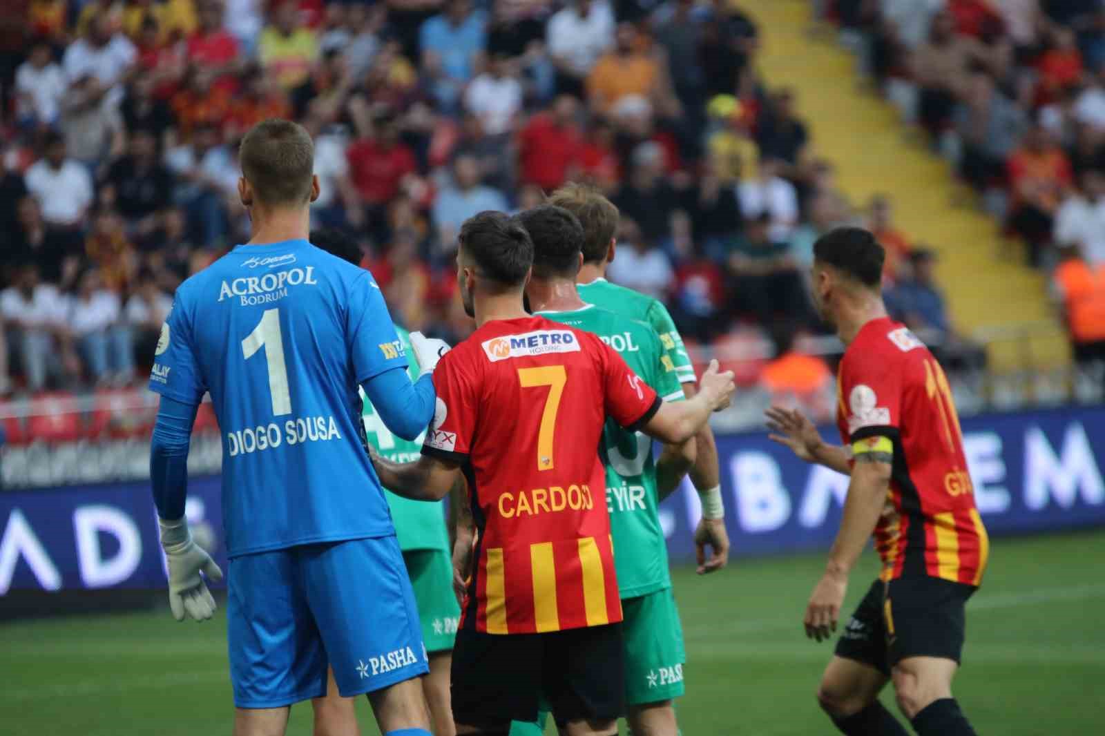 Trendyol Süper Lig: Kayserispor: 0 - Bodrum FK: 1 (İlk yarı)