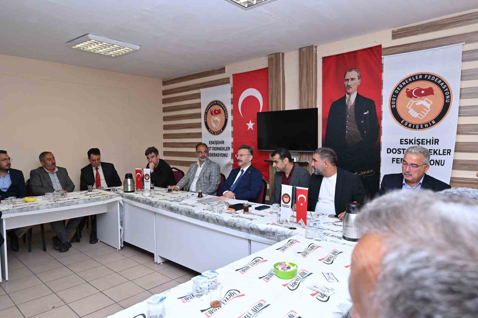 Vali Aksoy, Dost Dernekler Federasyonu’na iade-i ziyarette bulundu