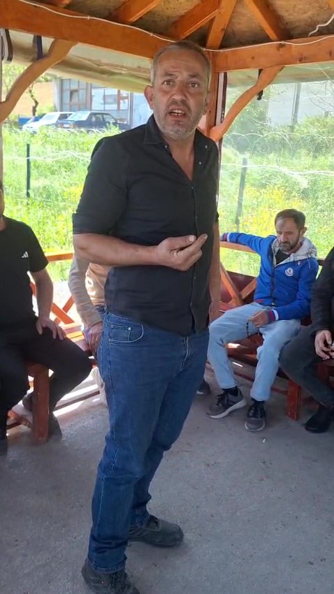 BOTAŞ şantiyesinde maaş krizi, maaşları için şantiyeye gelen işçiler eylem yaptı