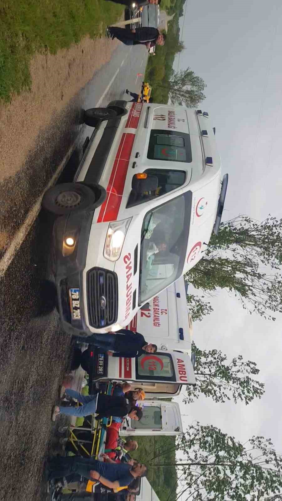 Karabük’te 4 araçlı zincirleme kaza: 1’i ağır 9 yaralı