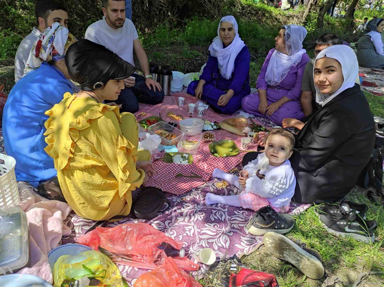 Huzurun sağlandığı köylerine 35 yıl sonra dönen aileler, kazanlarda yemekler pişirip doyasıya eğlendi