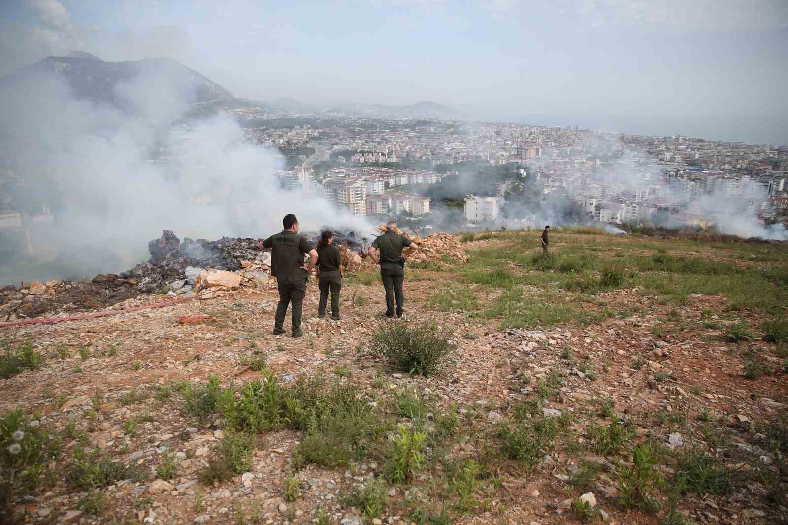 Alanya’da makilik alanı ateşe veren şahıs tutuklandı