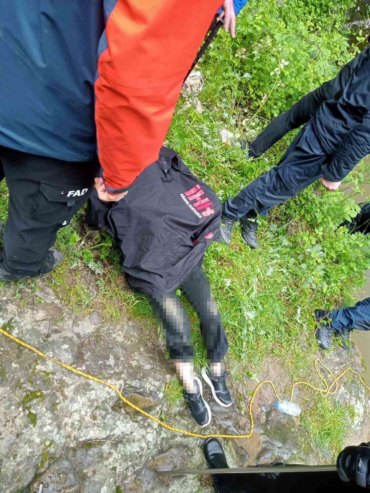 Ordu’da kayıp olarak aranan 2 kişiden birinin cesedi kanyonda bulundu