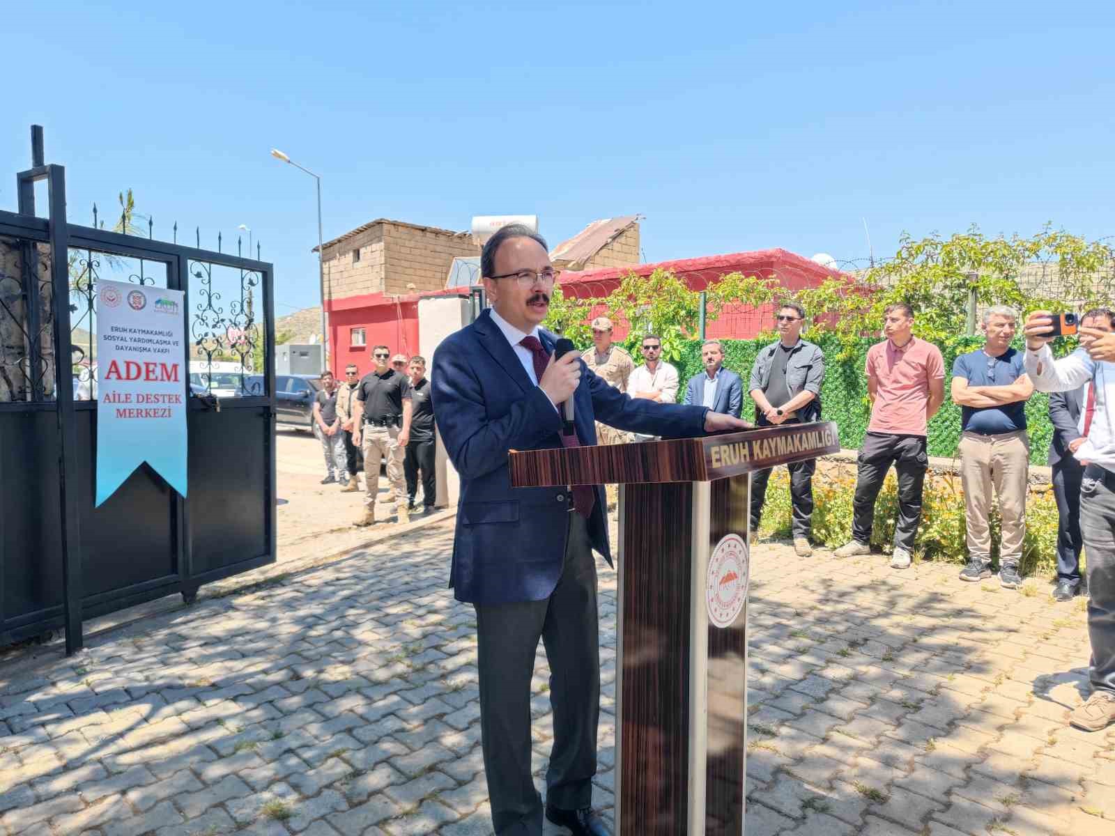 Eruh’ta kadın taziye evi hizmete açıldı