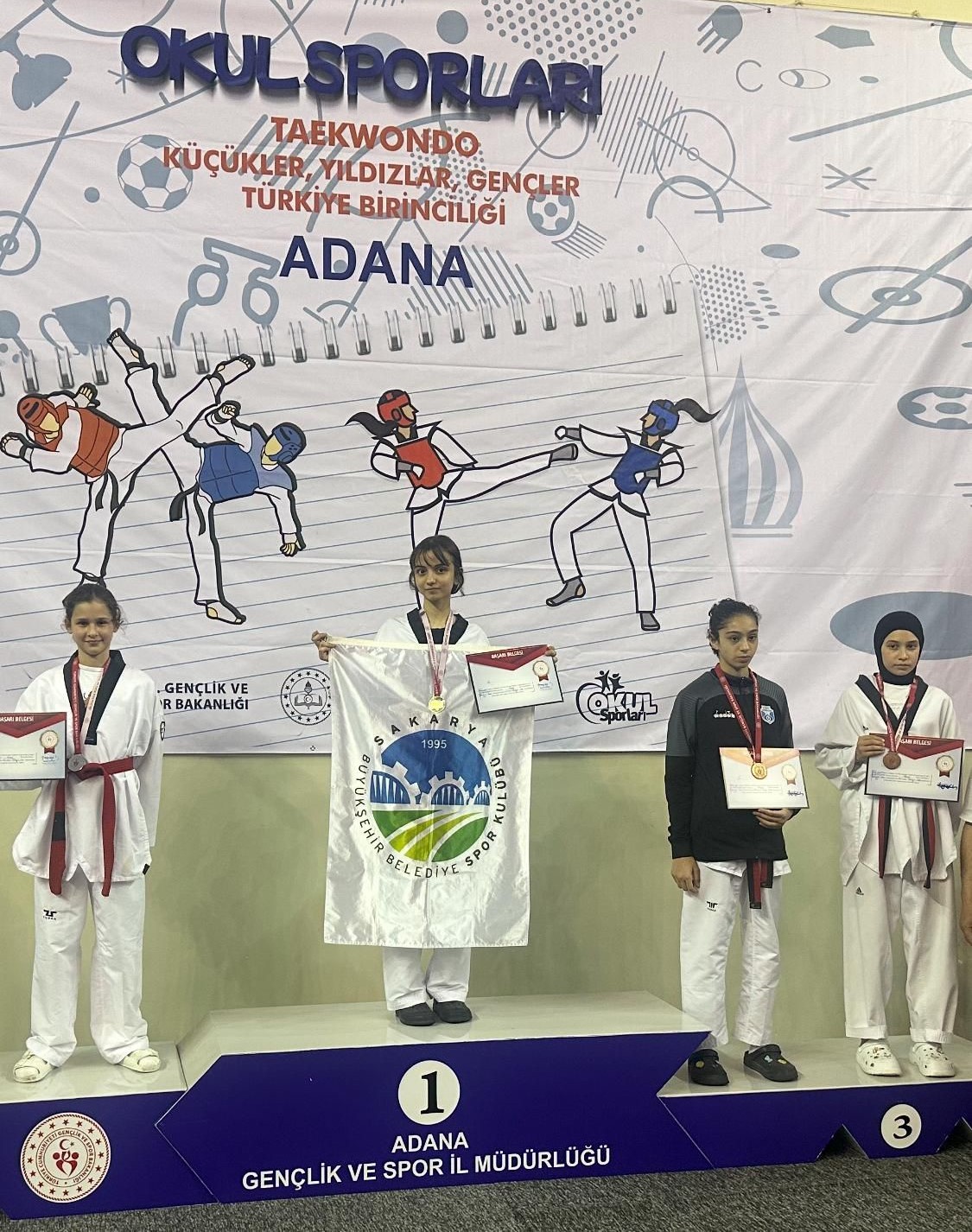 Sakarya’nın gururu Türkiye şampiyonu oldu