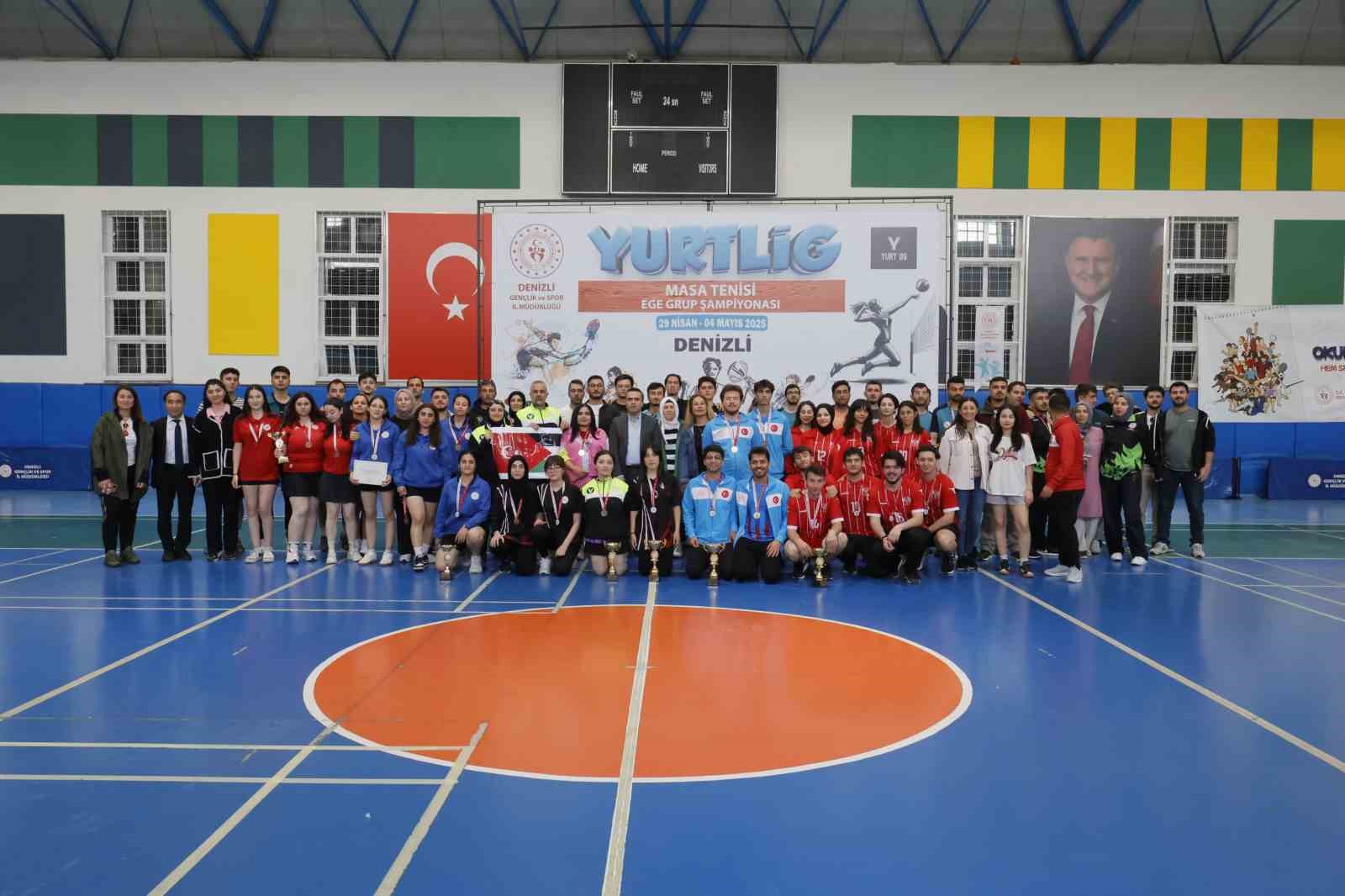 Yurtlig masa tenisi grup şampiyonası yarışmaları tamamlandı