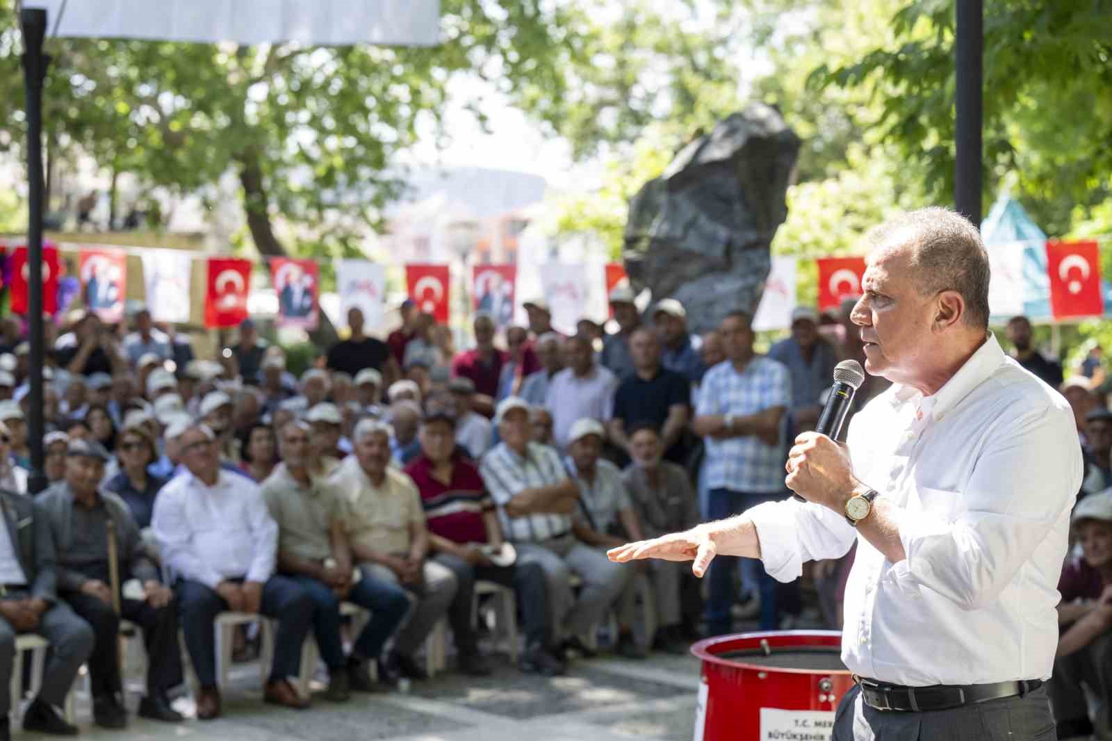 Mersin Büyükşehir Belediyesi tarıma can suyu olmaya devam ediyor