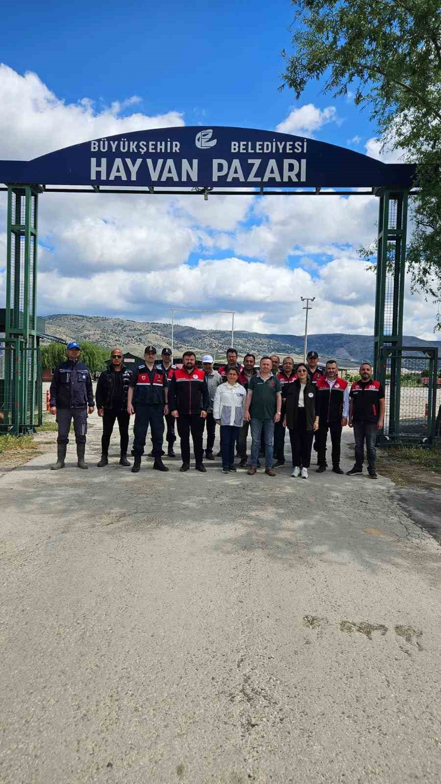 Eskişehir Kurban Satış Hayvan Pazarı’nda denetim ve kontroller
