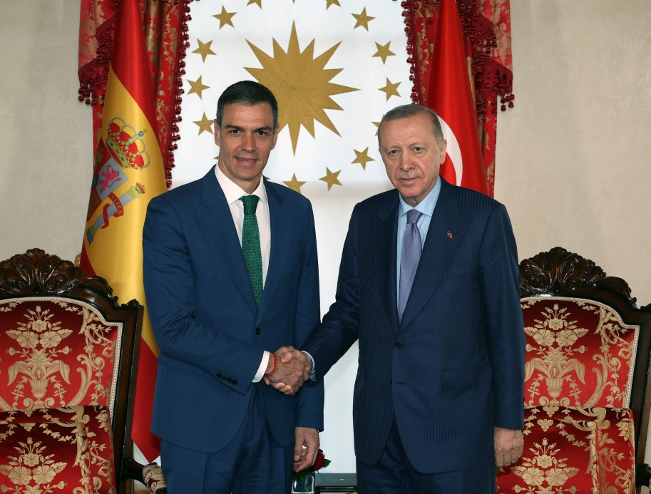 Cumhurbaşkanı Erdoğan, İspanya Başbakanı Pedro Sanchez’i kabul etti