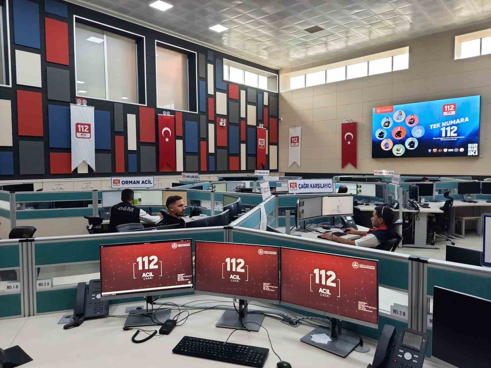 Kars’ta 112 Acil Çağrı Merkezi 2024 yılında 333 bin 778 çağrı aldı