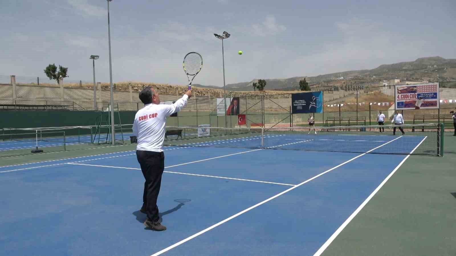 4. Uluslararası Cudi Cup Tenis Turnuvası hazırlıkları tamamlandı