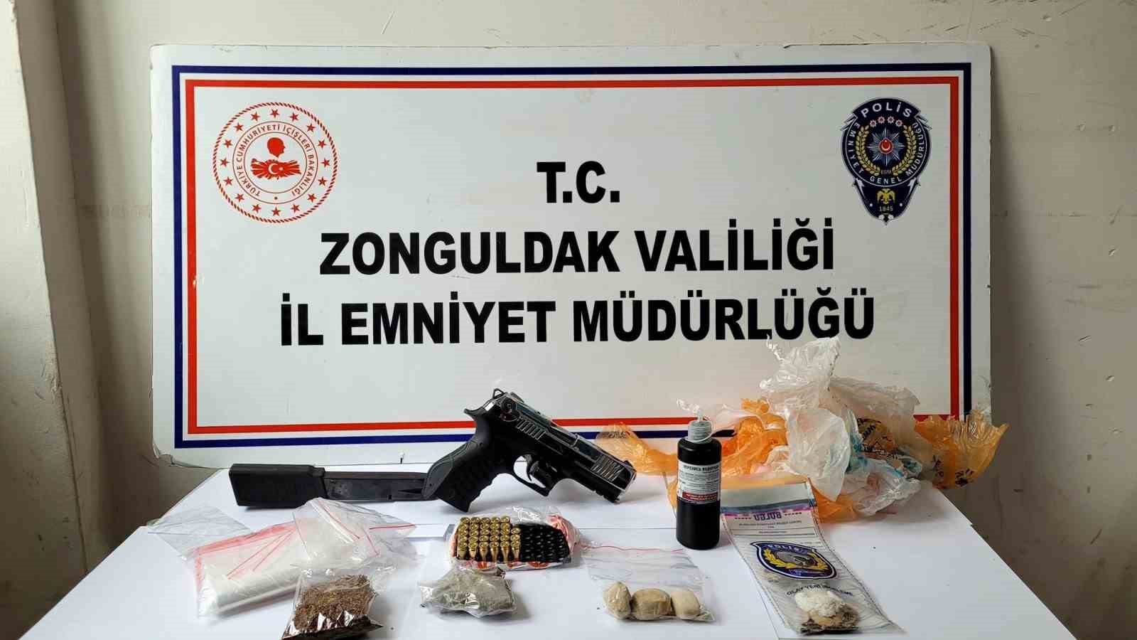Zonguldak’ta narkotik operasyonunda 5 tutuklama