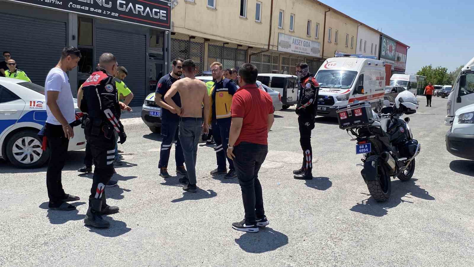 Aksaray’da keser ve sopalı kavga: 1 yaralı