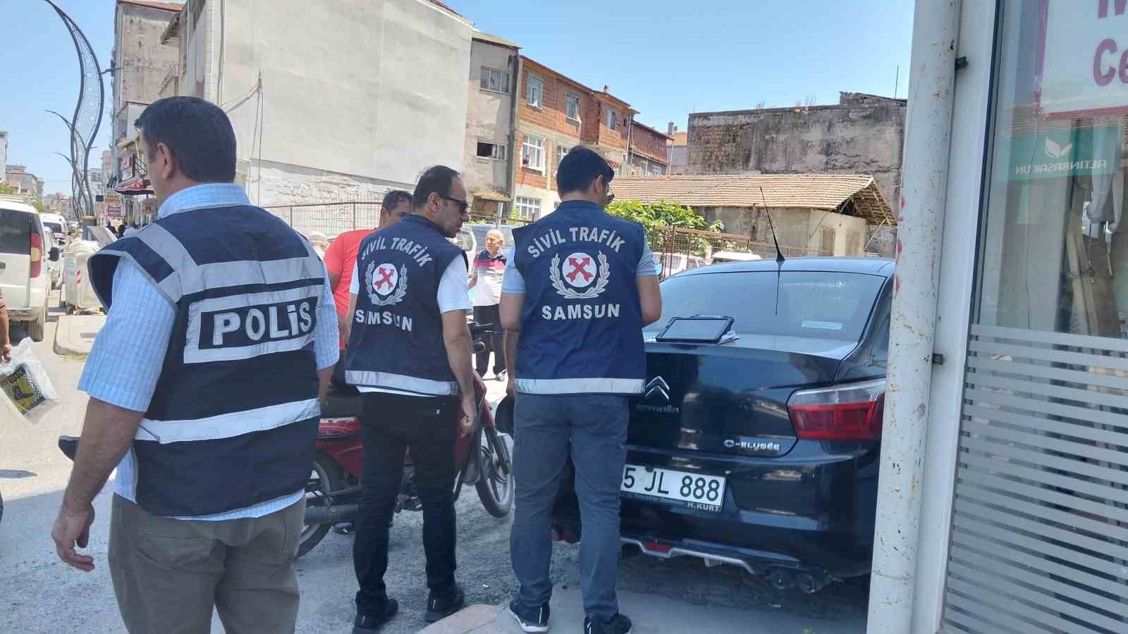 Bafra’da motosiklet denetimi: Kasksız ve ehliyetsiz sürücülere ceza