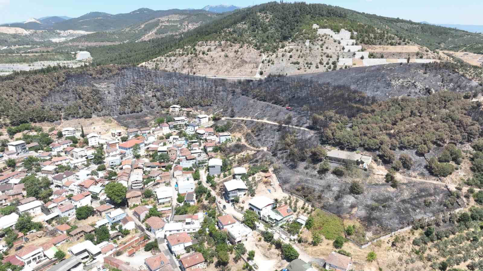 Bursa’daki yangınlarda 65 hektar küle döndü