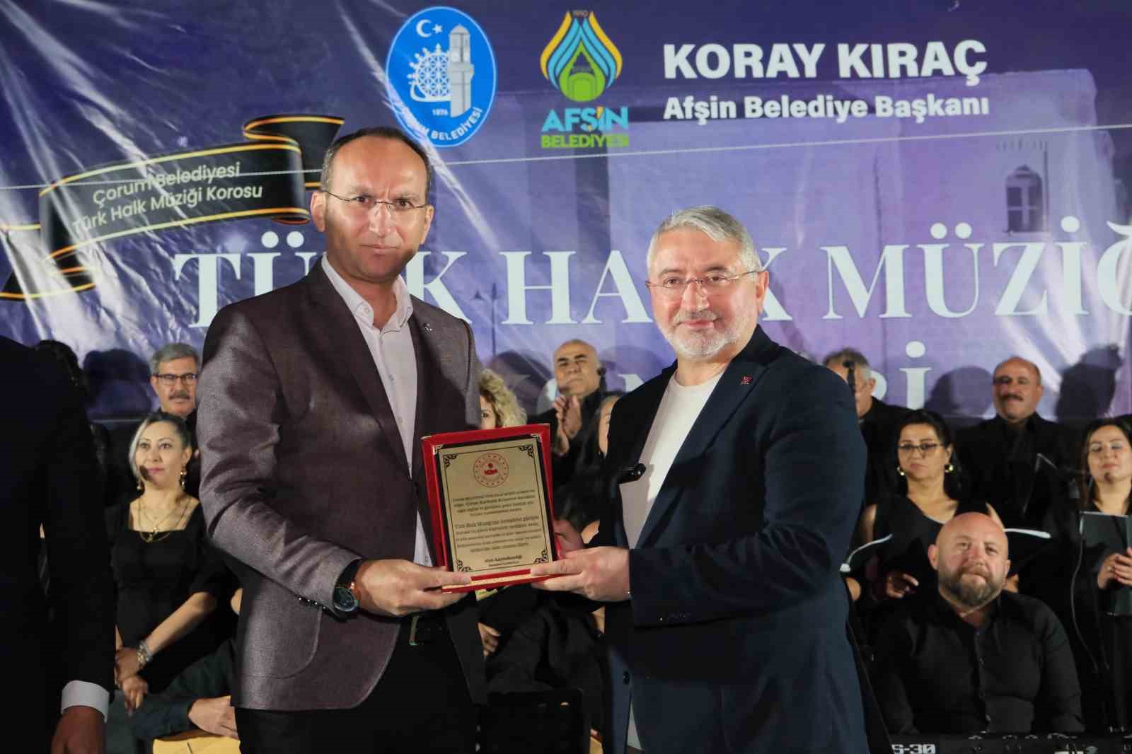 Çorum’dan Afşin’e türkülerle gönül köprüsü