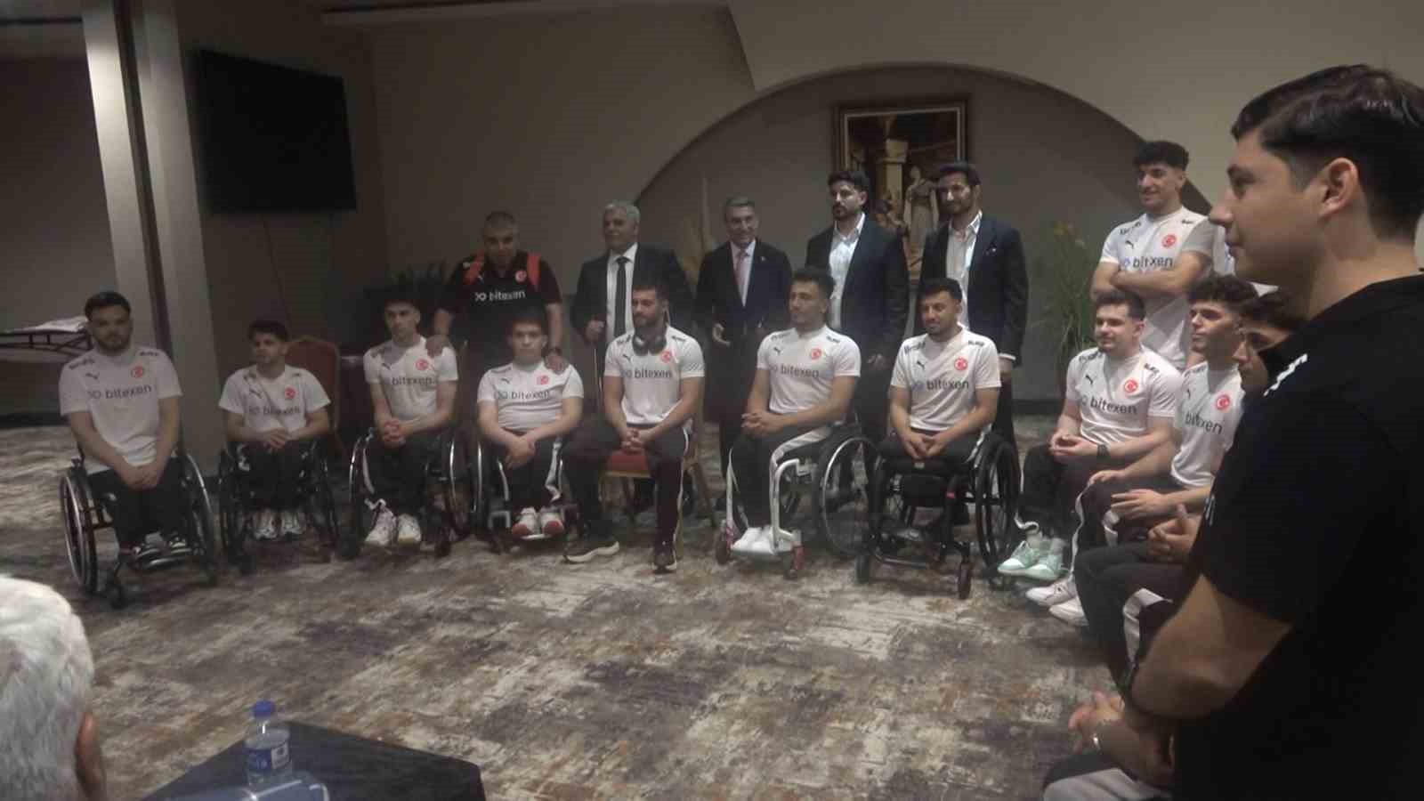 Tekerlekli Sandalye Basketbol Milli Takımı sponsorluk töreni yapıldı