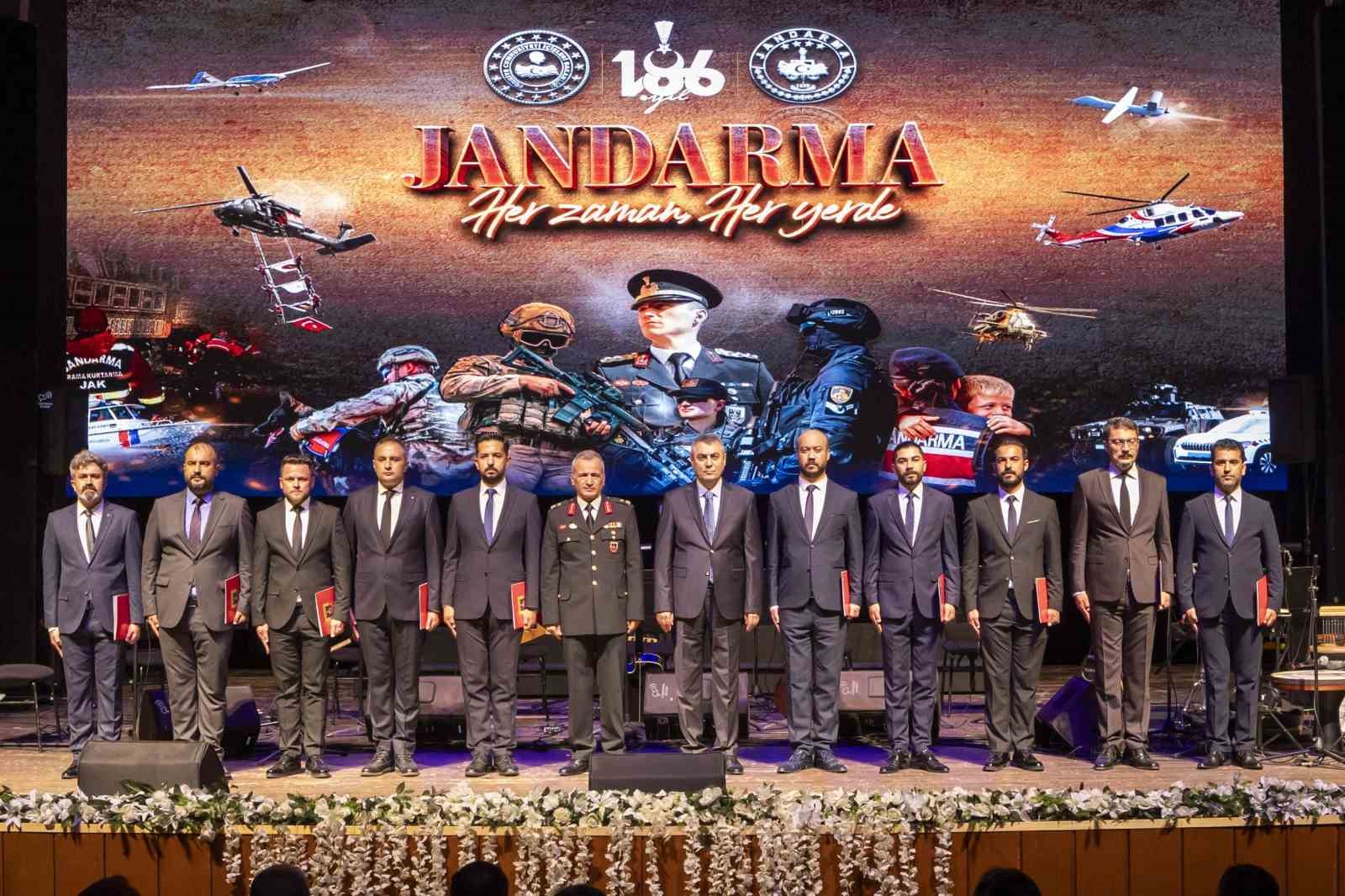 Mersin’de Jandarma Teşkilatı’nın 186. yılı törenle kutlandı